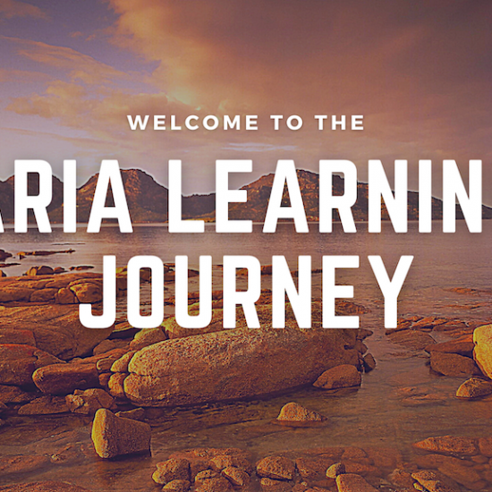 Welcome to the ARiA Learning Journey banner