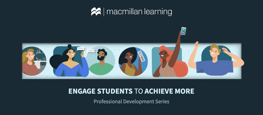 Macmillan learning digital image of six students engaging
