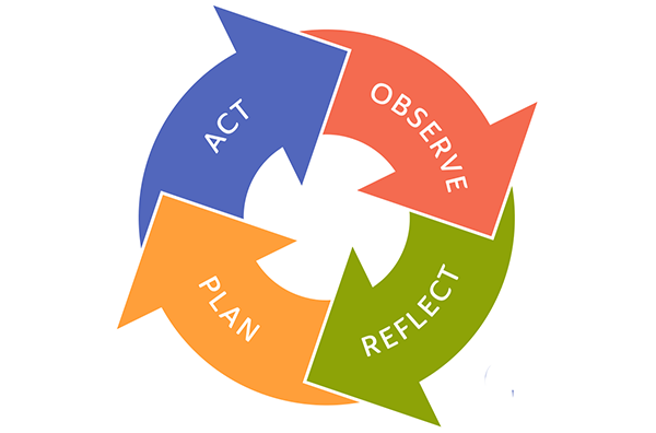 observe- reflect- plan- act