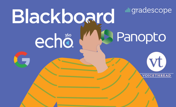Ed Tech tools include UICs LMS Blackboard, Voicethread, echo360, Google Suite of tools, Panopto and gradescope.