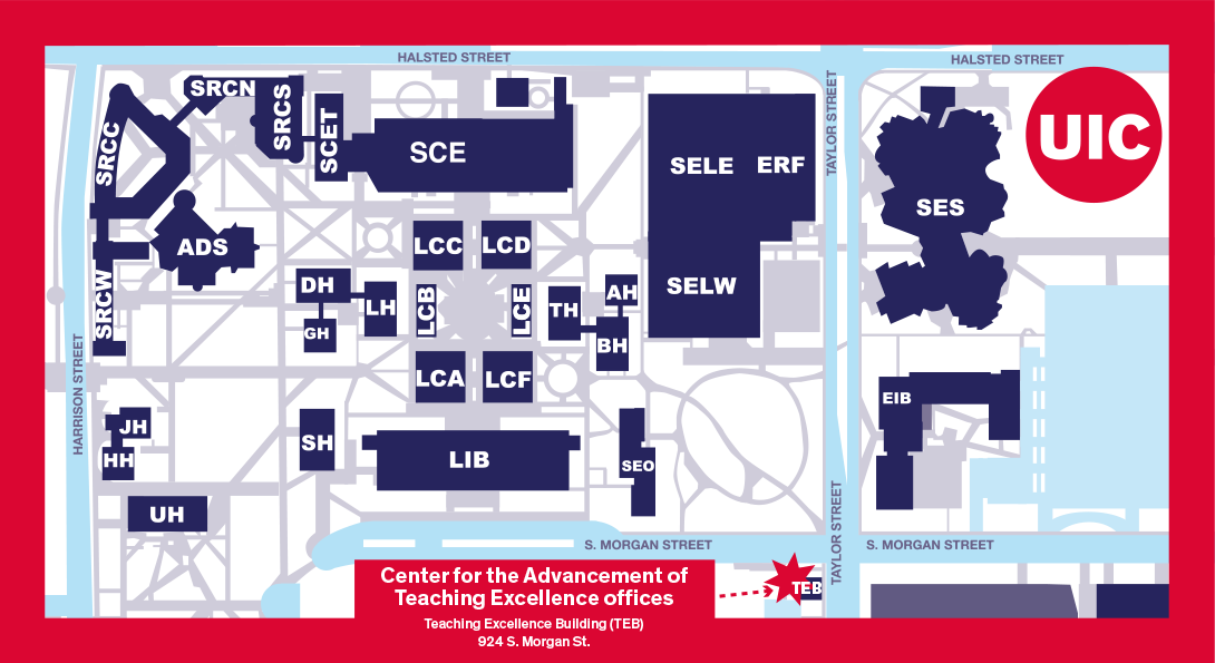 map of TEB building