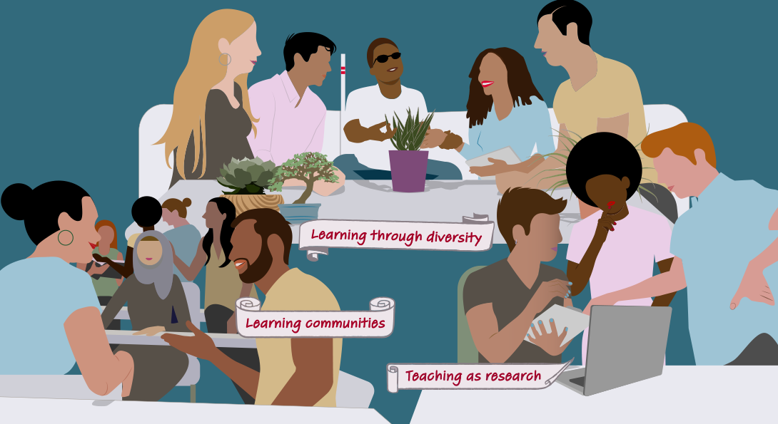 Learning through diversity, learning communities and teaching as research are the tenets of CIRTL