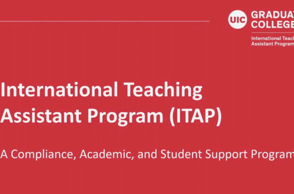 International Teaching Assistant Program (ITAP): A Compliance, Academic, and Student Support Program